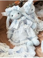 Mademoiselle Pearl Lace Figure Cat and Rabbit Bag(Reservation/2 Colours/Full Payment Without Shipping)